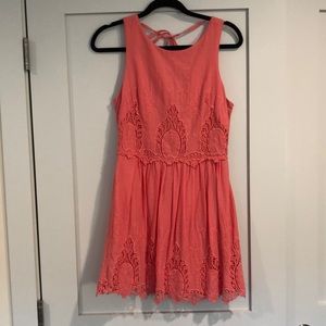 Coral summer dress